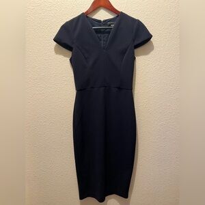 Maggy London Navy Midi Sheath Dress